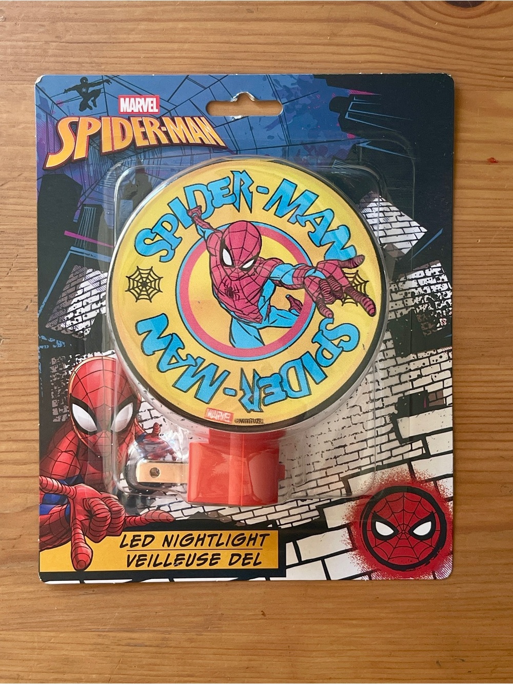 Marvel Spider-Man Yellow and Red LED Night Light